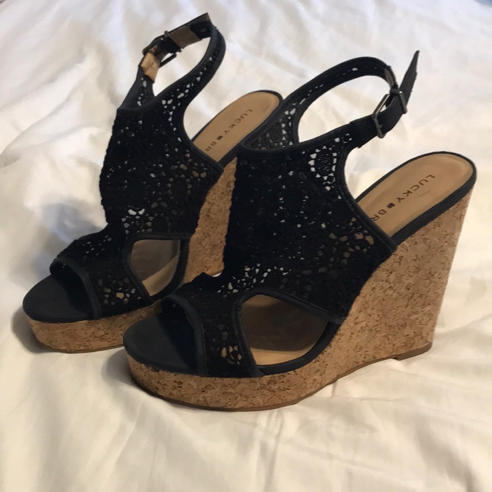 LUCKY BRAND WEDGE SANDALS